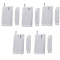 5PZ SENSORE MAGNETICO PER PORTE FINESTRE WIRELESS ALLARME ANTIFURTO CASA 433MHZ