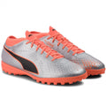 Puma scarpa da calcietto One 4 Syn TT 104751 01 argento-arancione-nero