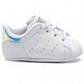 Adidas Originals scarpe da culla Stan Smith Crib CG6543 bianco argento