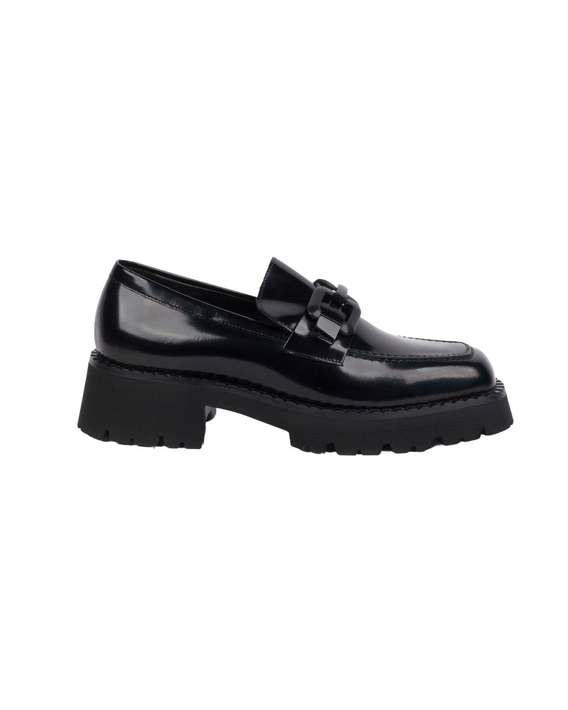 MOCASSINO CON MORSETTO NERO