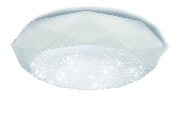 Plafoniera Led 18W Forma Diamante Cielo Stellato Lampadario | Luce Bianco Fredda