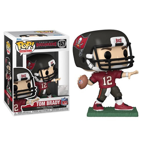 Funko Pop ! Nfl Bucs - (157) Tom Brady Football Vinyl Usa Statuetta 9CM