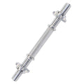 Manubrio Bodybuilding Acciaio 35Cm Filettato Sollevamento Pesi Dischi Palestra