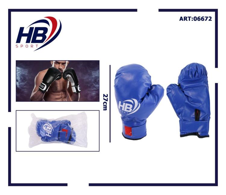 Hb Guantoni Da Boxe Coppia Guanti Pugilato Uomo Per Allenamento Con Sacco Blu