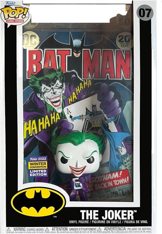 Funko Pop ! Comic Covers:  Dc Comics (07) Joker (Exclusive) Figure Di Batman