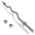 HB Bilanciere Curl 120Cm Ø25MM Acciaio Manubrio Barra Curva Bodybuilding 1,20M