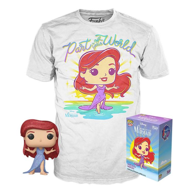 Funko Pop ! + Tees Disney The Little Mermaid - La Piccola Sirenetta T-Shirt L