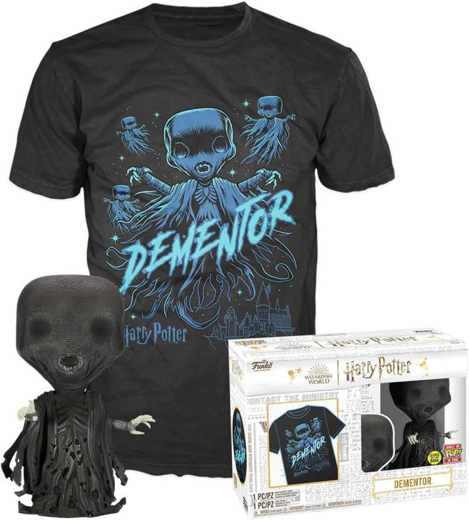 Funko Pop!+Tees Harry Potter Statuetta Dementor (Glows In The Dark) - T-Shirt Xl