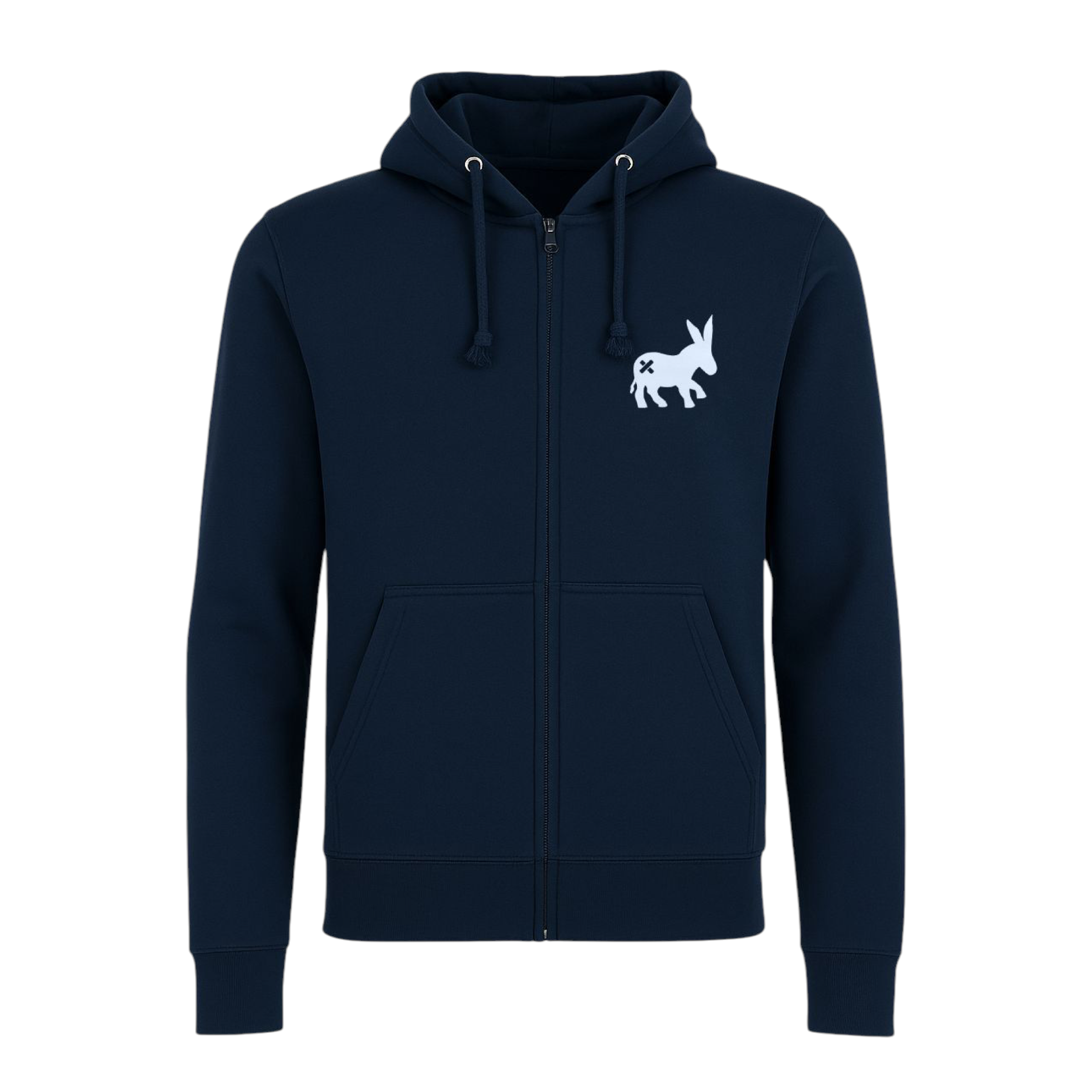 Maglia Zip Logo Uomo Blu