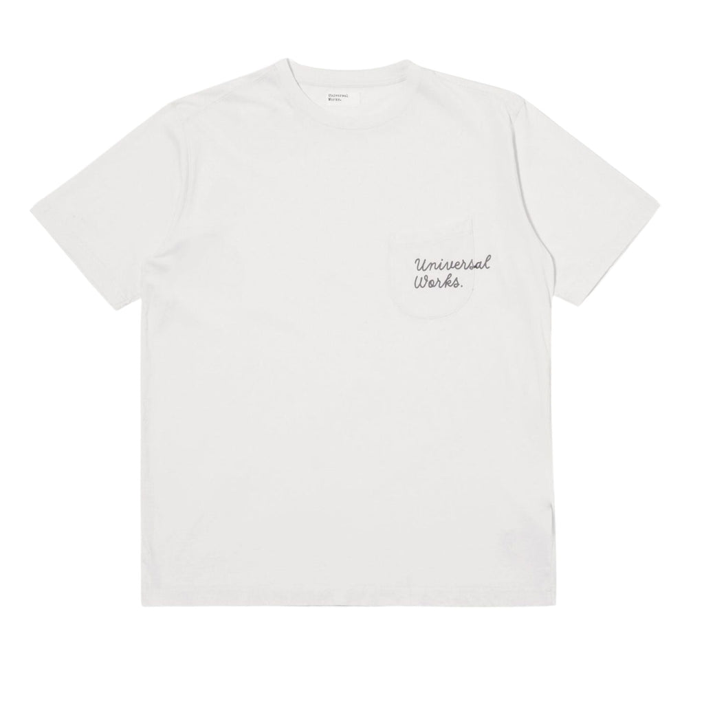T-shirt Print Pocket Uomo Ecru
