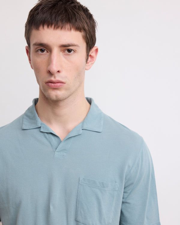 Polo Piqué Uomo Celadon Green