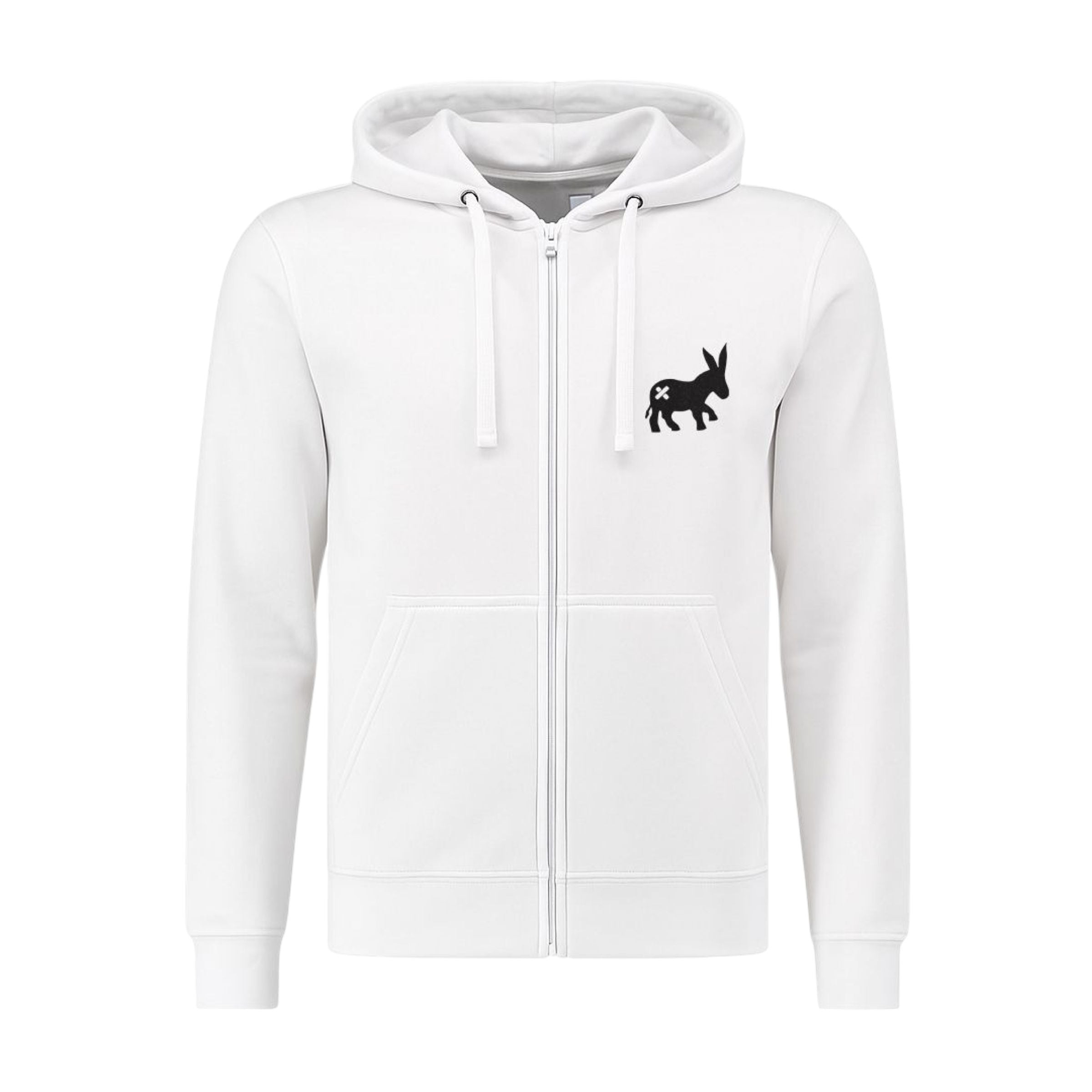 Maglia Hoodie Full-Zip Uomo White/Blue