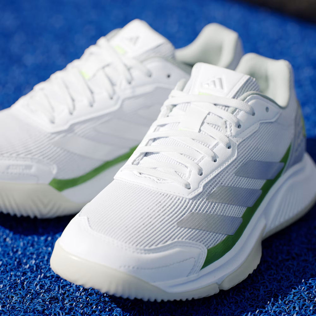 Scarpe da Padel Courtquick Donna Cloud White/Silver Metallic/Lucid Lemon