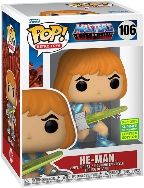 Funko Pop ! Retro Toys Masters Of The Universe (106) He-Man Laser Power Limited