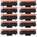 10 x TONER TN-2410 TN-2420 PER BROTHER MFC L2710DW L2710DN L2710 L2750DW L2730DW