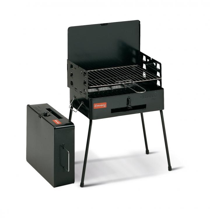 Ferraboli - Barbecue Pic Nic Carbonella A Valigetta Griglia 40X30 Minigrill 208