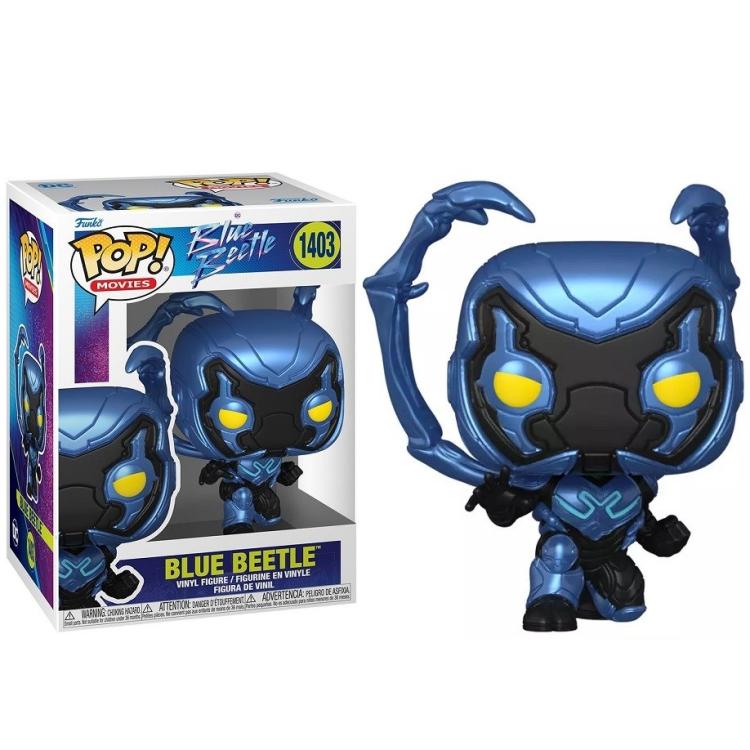 Funko Pop ! Movies - Blue Beetle - (1403) Blue Beetle Vinyl Figure 9Cm