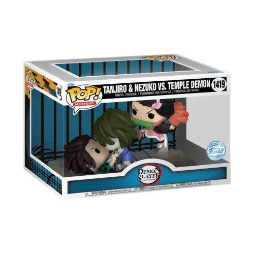 Funko Pop ! Animation Demon Slayer - (1419) Tanjiro & Nezuko Vs. Temple Demon