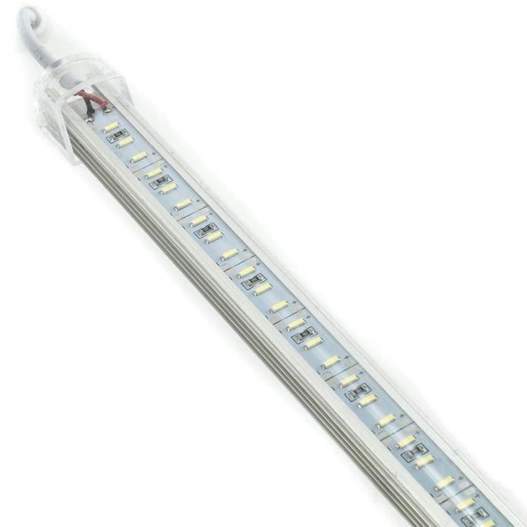 Barra Luminosa Striscia 144 Led 1m Alluminio Rigido 12v Sottopensile Luce Fredda