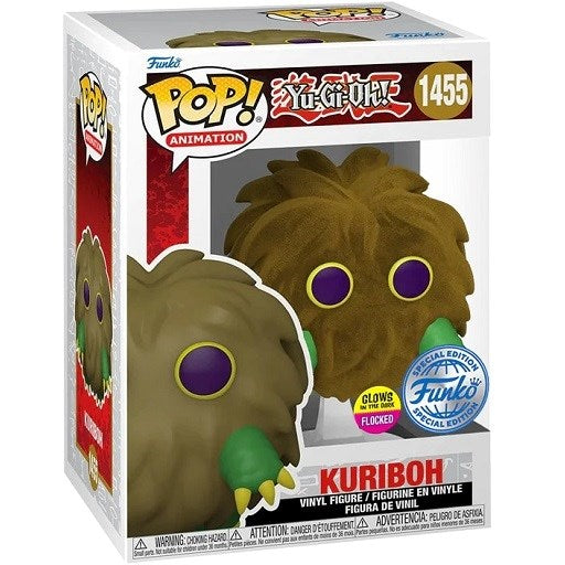 Funko Pop ! Animation - Yu-Gi-Oh - (1455) Kuriboh Flocked Glows Figure 9Cm Anime