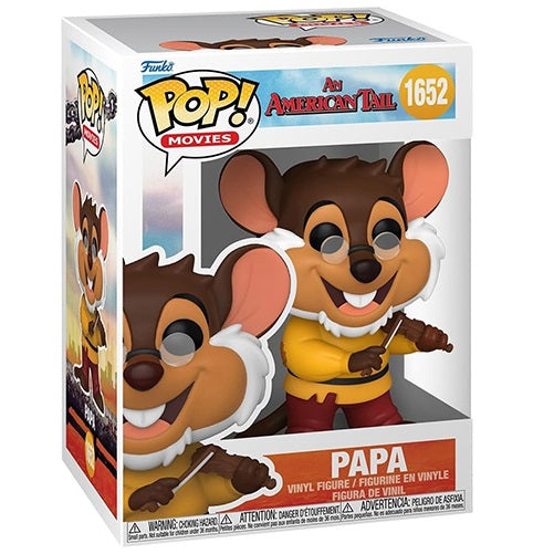 Funko Pop ! An American Tail (1652) Papa Vinyl Figure 9Cm Statuetta Statua