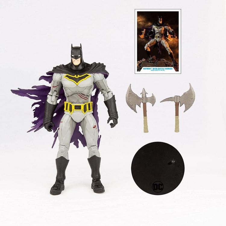 DC MULTIVERSE BATMAN BATTLE DAMAGE DARK NIGHT METAL McFARLANE STATUA FIGURE 18cm