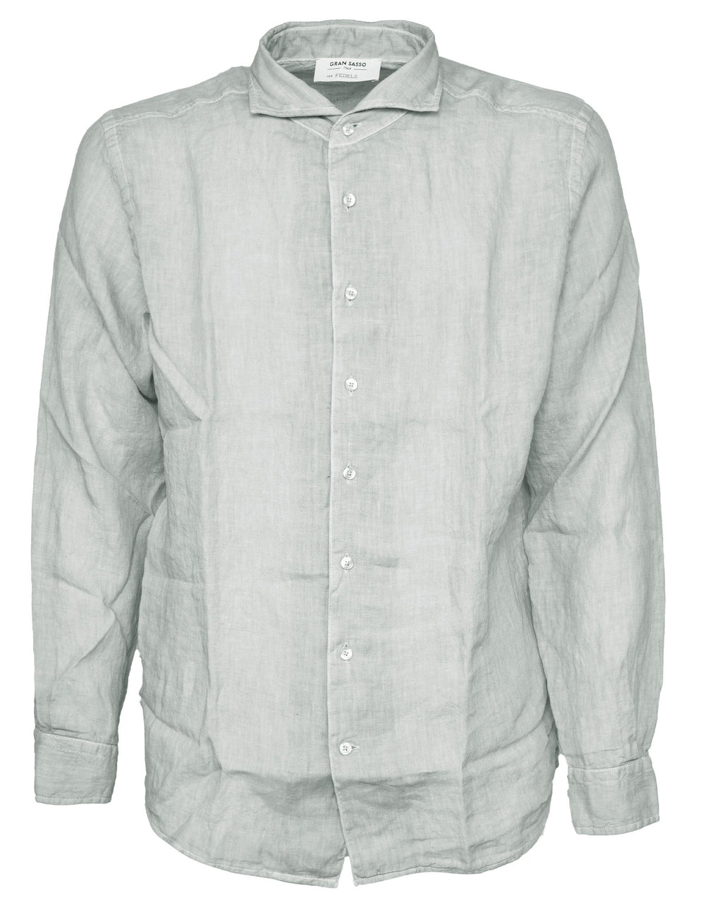 CAMICIA IN LINO GRIGIO