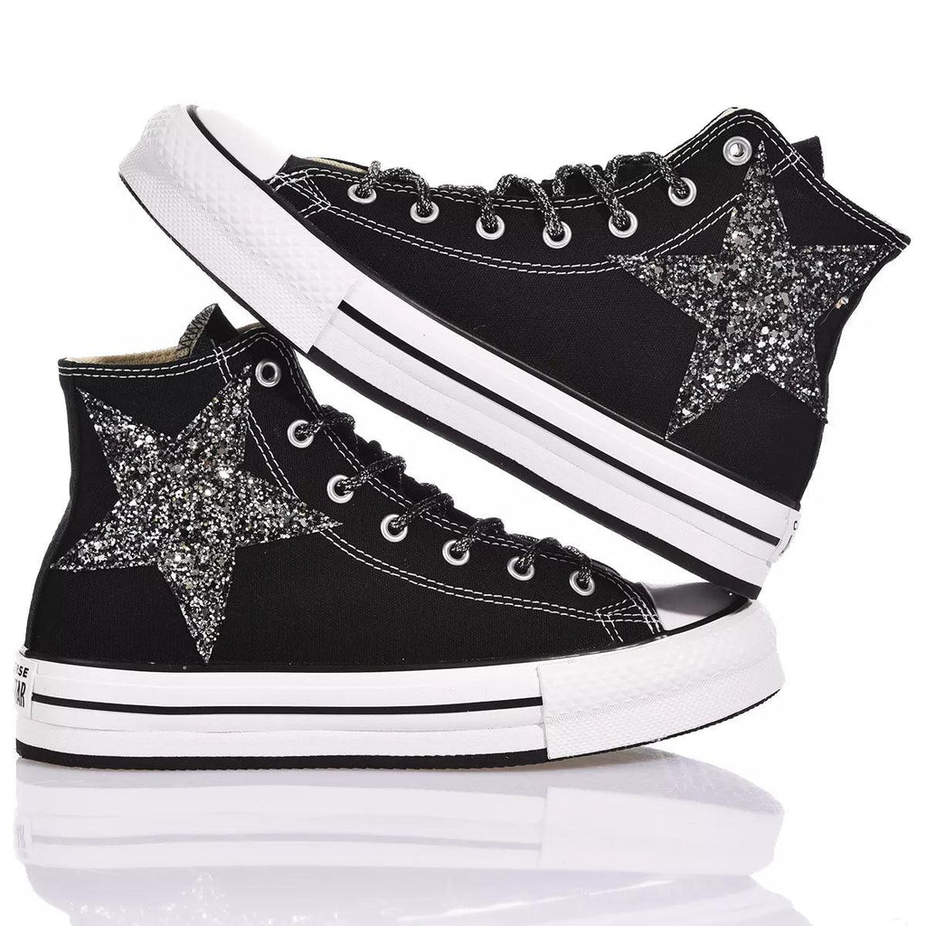 Converse Platform Eva Black Stars
