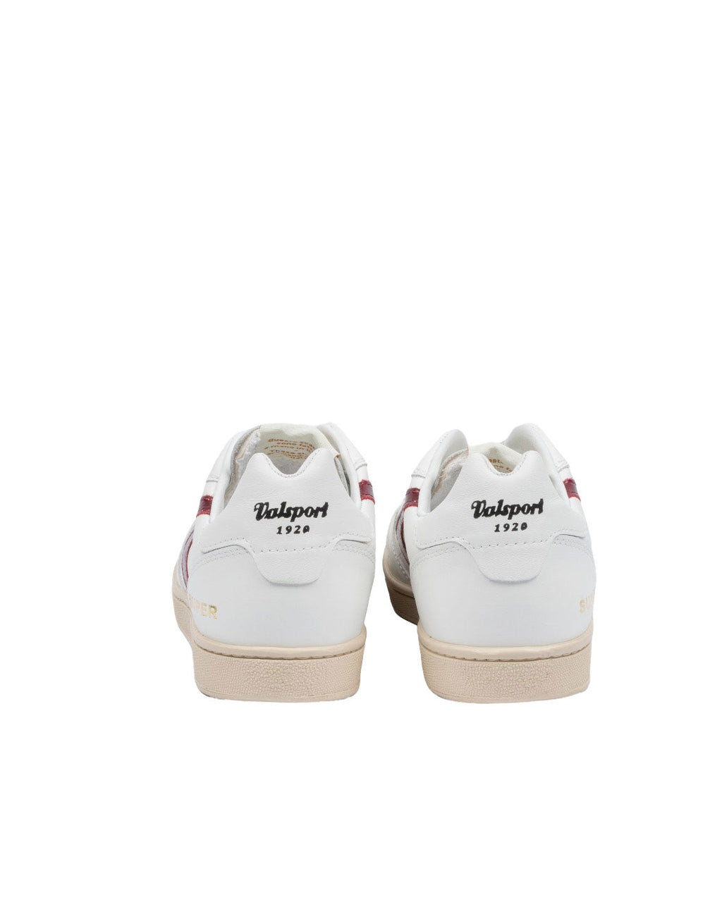 SCARPA SUPER PELLE BIANCA E BORDEAUX