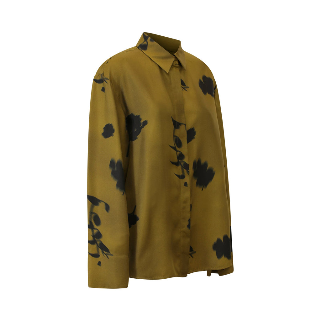 CAMICIA FLOREALE OLIVA