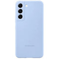 Samsung Silicone Cover Galaxy S22 Blue Cellulare Custodia Blu Morbida Azzurro 5G