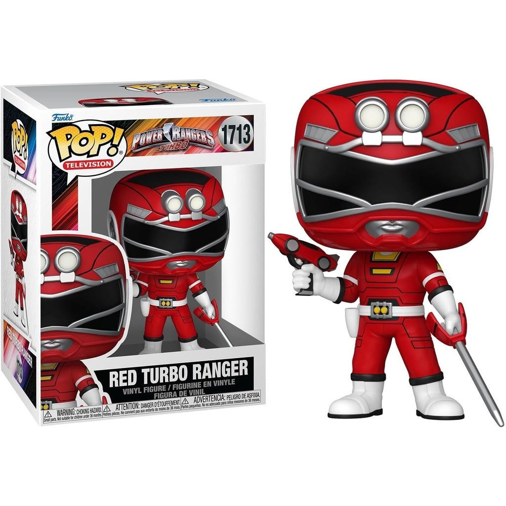 Funko Pop ! TV - Power Rangers (1713) Red Turbo Ranger Figure 9cm