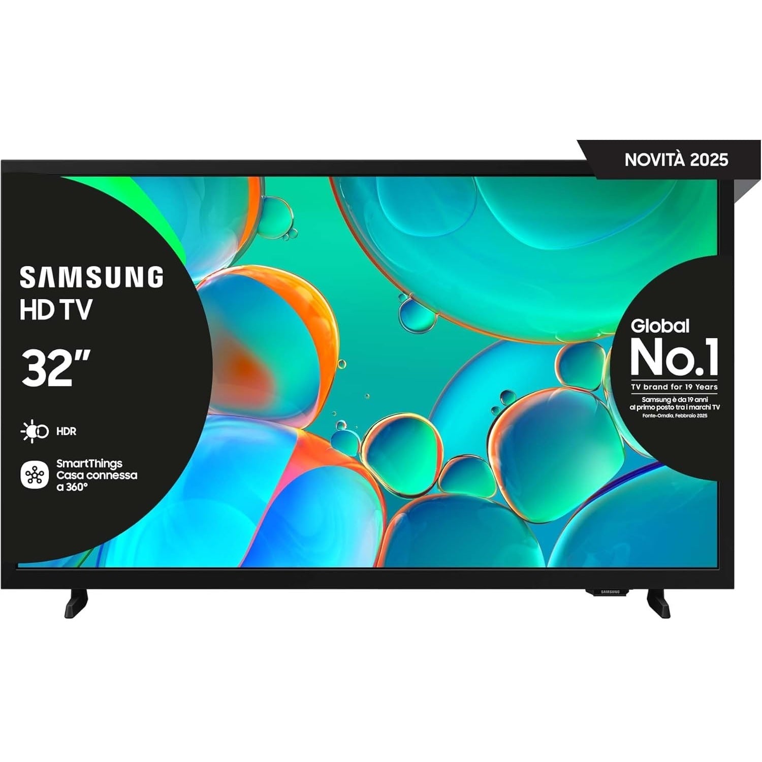 Samsung Smart Tv LED HDR Full HD 32" Pollici 32H5002F Wi-Fi Pure Color Ps5  2025 - Hyper Real Processor, HDR & Pur Color, Smart Experience, OTS Lite & Adaptive Sound, SlimLook Design, 2025