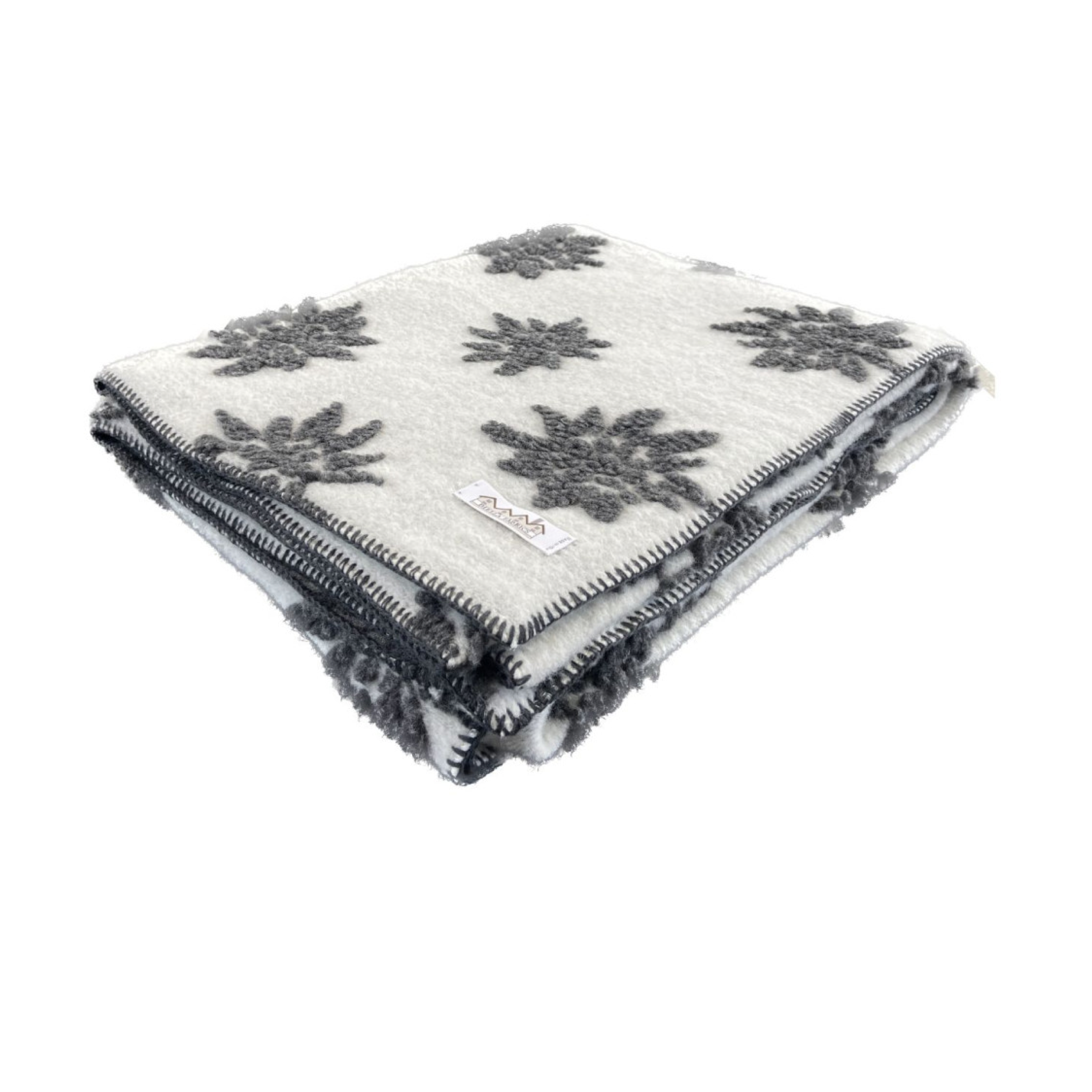 Coperta Stella Bianco/Ardesia