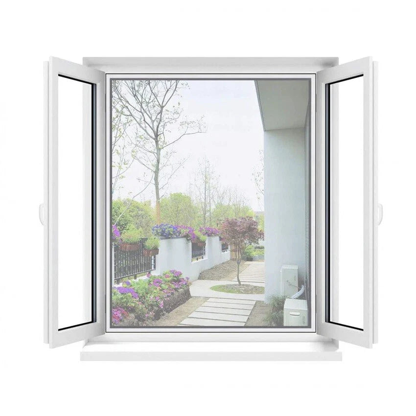 Zanzariera 150x180 Per Finestre A Rete Strappo Biadesivo Tenda Universale Bianco