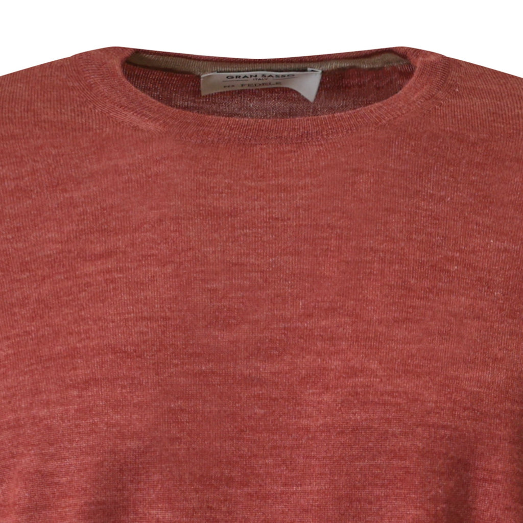 MAGLIA PARICOLLO MATTONE