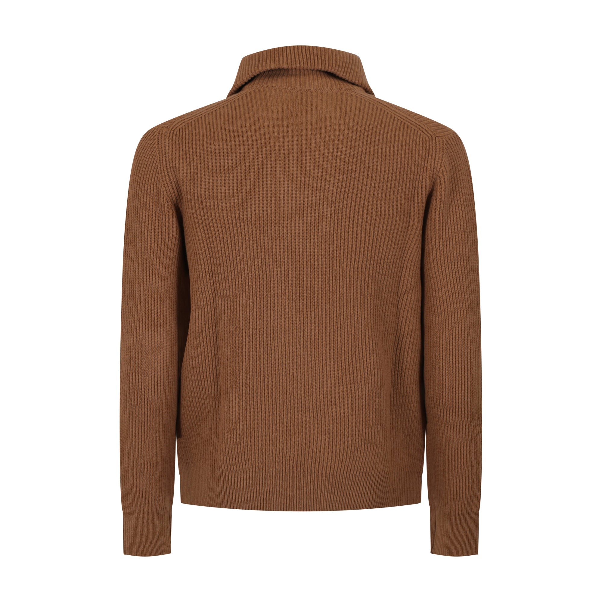 MAGLIA FULLZIP CARAMELLO