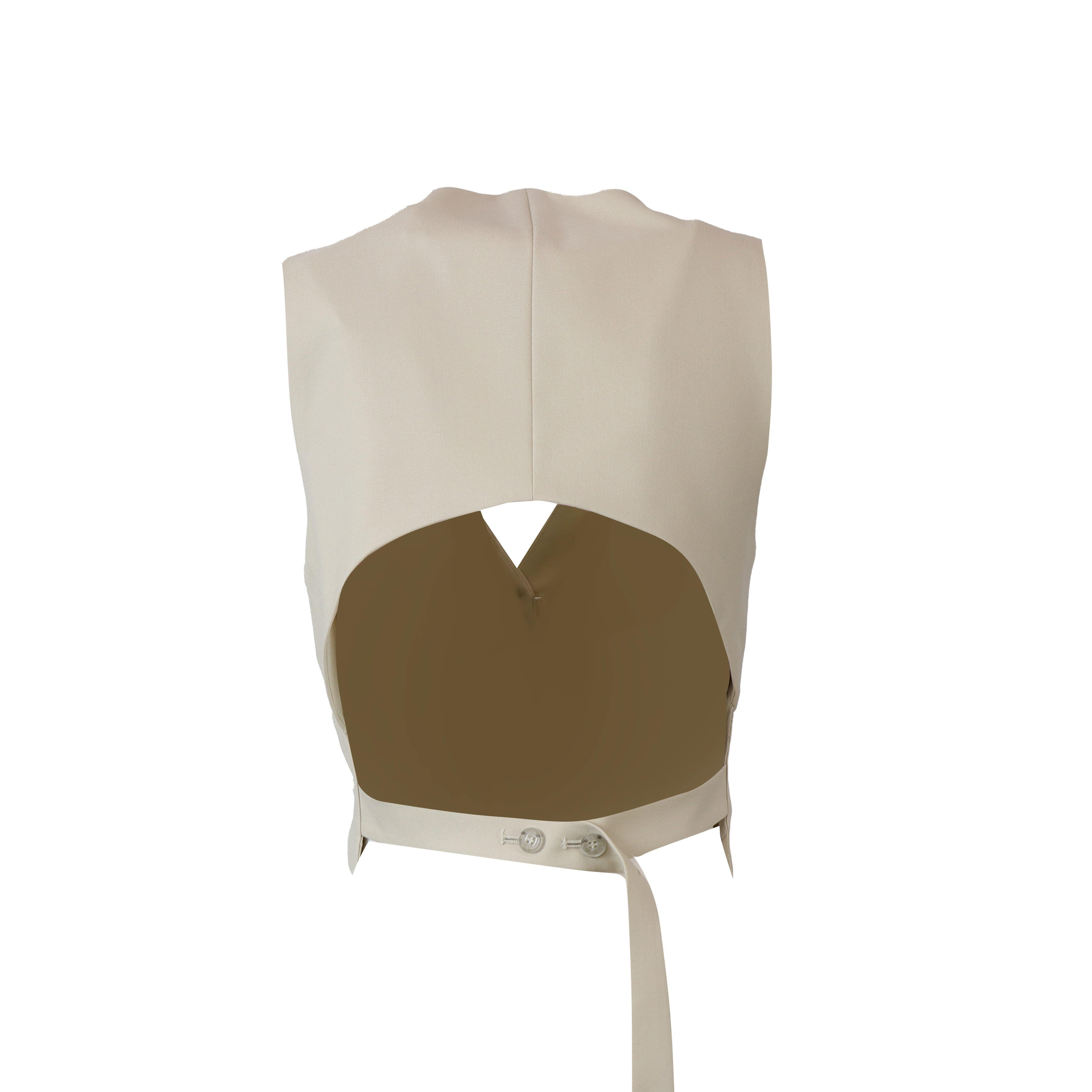 GILET FIAMMA AVORIO