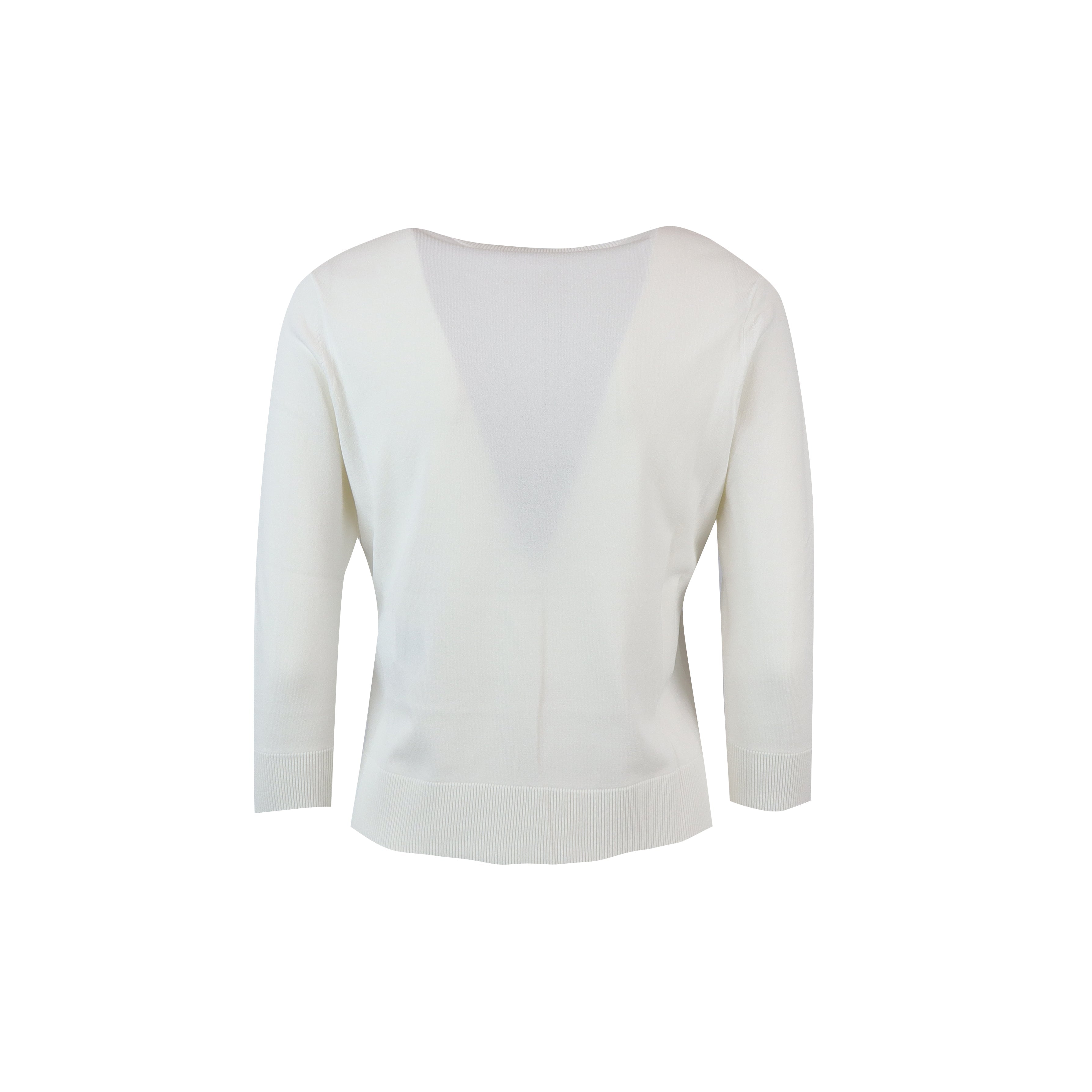 CARDIGAN STEMMA BIANCO