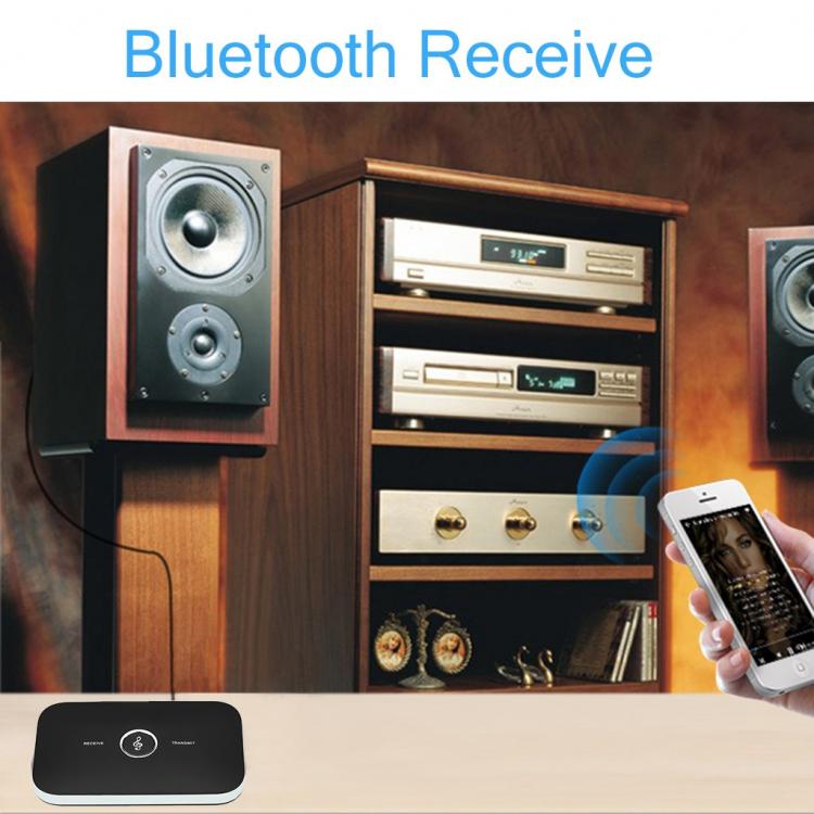Trasmettitore E Ricevitore Wireless 2In1 Audio Adattatore Bluetooth Aux Stereo