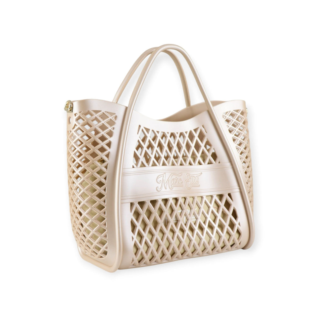 BORSA A MANO BASKET BEIGE