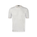 T-SHIRT PARICOLLO MEZZAMANICA GRIGIO PERLA
