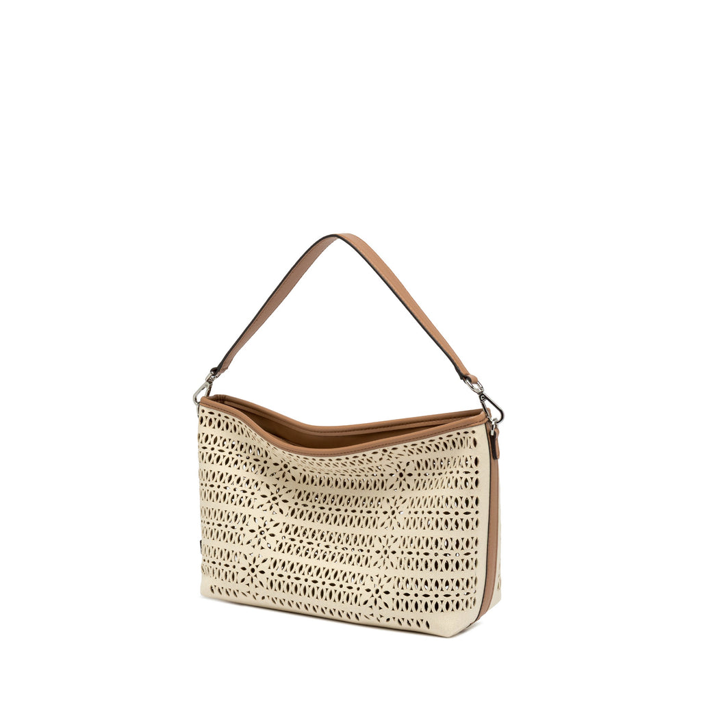 BORSA CON TRACOLLA PANNA