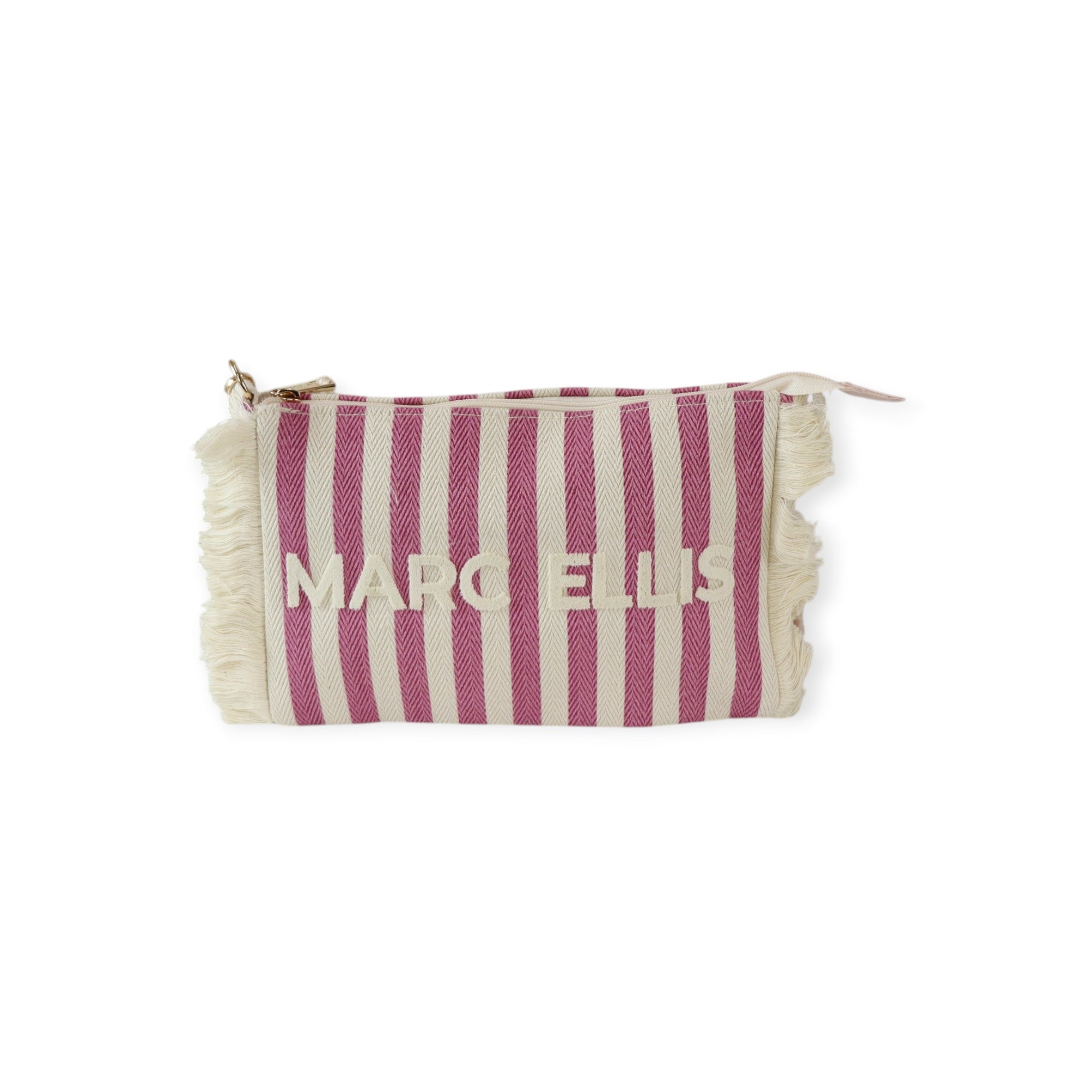 POCHETTE BUBY ROSA A RIGHE
