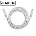 CAVO ETHERNET DI RETE LAN INTERNET RJ45 CAT5 20 METRI MODEM ROUTER FILO COMPUTER