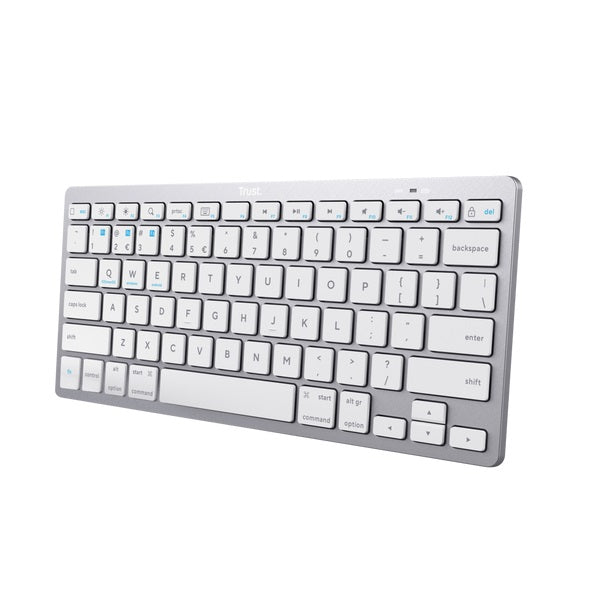 Trust Tastiera Usb 2.0 Muto Silent Mini Usb Qwerty Nero Pc Computer Keyboard