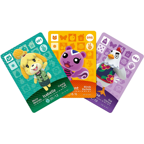 AMIIBO CARTE ANIMAL CROSSING HAPPY HOME DESIGNER NINTENDO SERIE 1-2-3-4 3DS 2DS