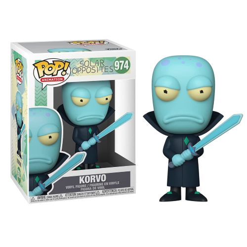 Funko Pop ! Animation Solar Opposites - (974) Korvo Figure Vinyl 9cm