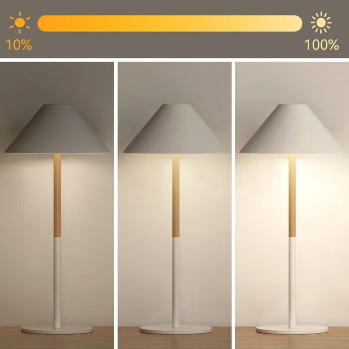 Lampada Da Tavolo Led Controllo Soft Touch Ricaricabile Hotel Ristorante (Nera)