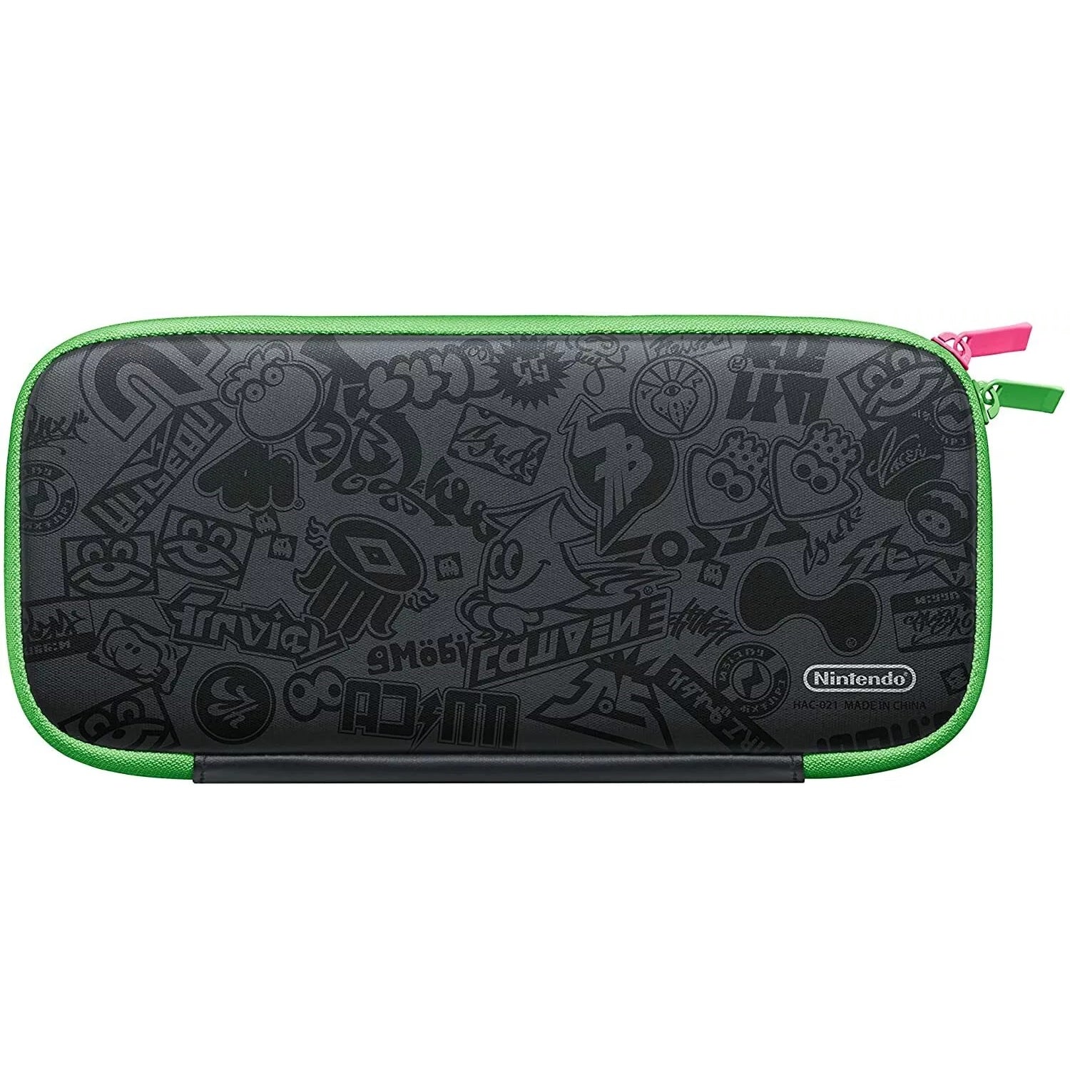 Nintendo Switch Case Kit Custodia Splatoon Neon Verde/Rosa +Pellicola Protettiva